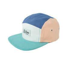 Lade das Bild in den Galerie-Viewer, Block Color 5-Panel-Cap I peach-blue-green I Size L
