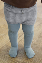 Lade das Bild in den Galerie-Viewer, Krabbel Strumpfhose I Dusty Blue I 74/80