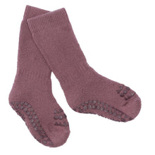 Lade das Bild in den Galerie-Viewer, Rutschfeste Socken I Misty Plum I 17/19