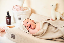 Lade das Bild in den Galerie-Viewer, Kapuzenhandtuch Frottee I  75x75cm I Nougat