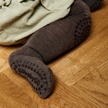 Lade das Bild in den Galerie-Viewer, Krabbel Strumpfhose I Merinowolle I Brown Melange I 80/86