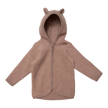 Lade das Bild in den Galerie-Viewer, Bio-Baumwoll-Fleecejacke mit Öhrchen FLUFFY