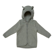 Lade das Bild in den Galerie-Viewer, Bio-Baumwoll-Fleecejacke mit Öhrchen FLUFFY