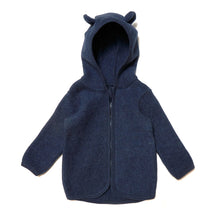 Lade das Bild in den Galerie-Viewer, Bio-Baumwoll-Fleecejacke mit Öhrchen FLUFFY
