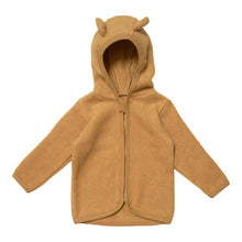 Lade das Bild in den Galerie-Viewer, Bio-Baumwoll-Fleecejacke mit Öhrchen FLUFFY