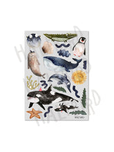 Lade das Bild in den Galerie-Viewer, SET Reflektierende Aufkleber I Meereswelt