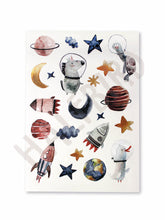 Lade das Bild in den Galerie-Viewer, Spülmaschinenfeste Sticker I Weltraum
