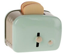 Lade das Bild in den Galerie-Viewer, Miniatur Toaster &amp; Brot mint
