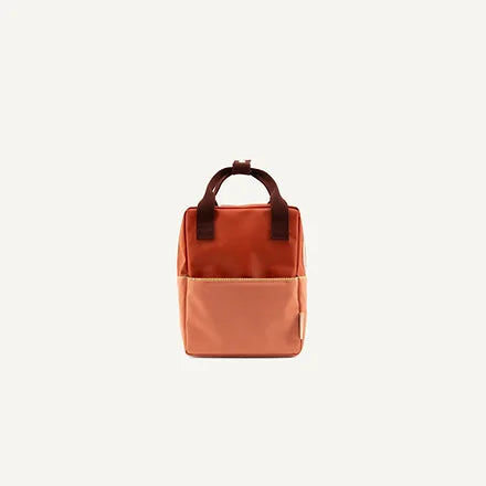 Rucksack Small | colourblocking I love story red + moonrise pink